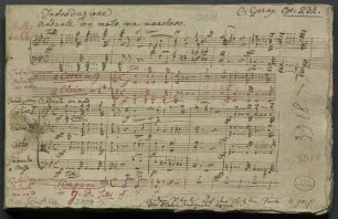 Grandes Variations di Bravura, pf, orch, pf, strings, pf, op. 232 - BSB Mus.Schott.Ha 3000-2 : [title at right side of p. 90:] Titel: // Grandes Variations // di Bravura. // vide x // Pour le Pianoforte, // avec accompagnement d'Orchestre, // ou de Quatuor. [crossed out: /.ad libitum/] // // vide x Sur deux motifs favoris // de l'Opéra Fra Diavolo, de Auber // composées // par // Charles Czernÿ // Oeuvre 232. // Eigenthum der // Hrn Gebr: Schott. // Musikverleger in Mainz. C: Czerny 1830.