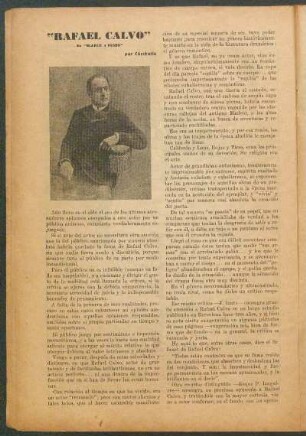 "Rafael Calvo" : De "Blanco y Negro" - por Córcholis