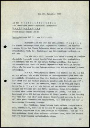 W. Schaefer an ZD