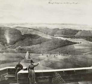 Nordwestliche Aussicht von der Festung Königstein