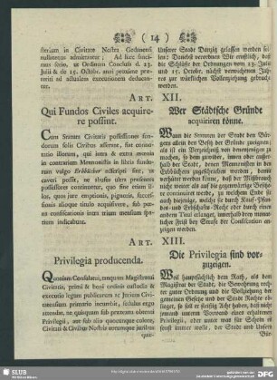 Art. XII. Qui Fundos Civiles acquirere possint