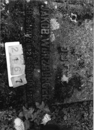 Grabstein 2167 [Hahn S. 232 Grab-Nr. 3130]: Grabstein 2167 (Detailaufnahme) [Hahn S. 232 Grab-Nr. 3130]