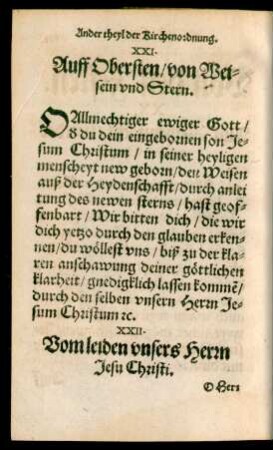 XXII. Vom leiden unsers Herrn Jesu Christi.