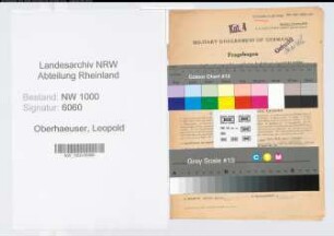 Entnazifizierung Leopold Oberhaeuser, geb. 11.07.1905 (Ingenieur)