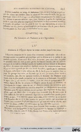 Chapitre VI: De commerce, de l'industrie et de l'agriculture