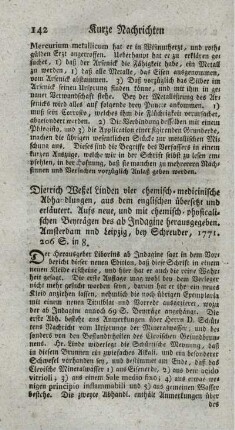 Vier chemisch-medicinische Abhandlungen.