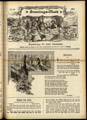 Ausgabe vom Sonntag, den 01. November 1903.