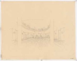 Nationaltheater, München: Foyer: Perspektivische Ansicht