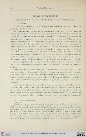 6: Leçon d'ouverture : prononcée à l'École du Louvre, le lundi, 19 décembre 1887, [2]