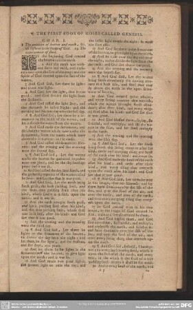 The First Book of Moses Called Genesis