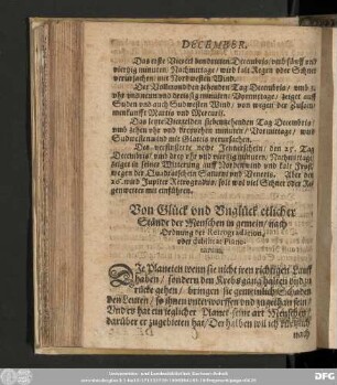 Von Glück vnd Vnglück etlicher Stände der Menschen in gemein/ nach Ordnung der Retrogradation, oder debilitat Planetarum.