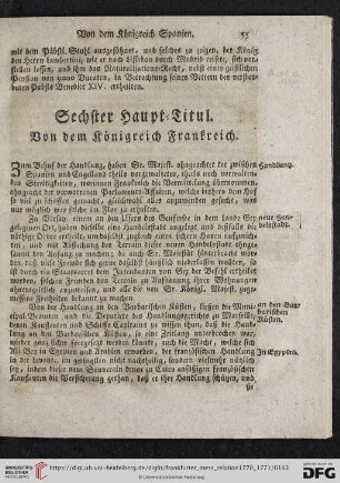 Sechster Haupttitul. Vom Königreich Franckreich