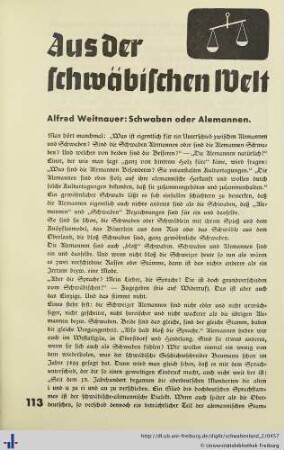 Schwaben oder Alemannen.