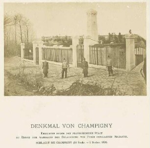 Durch den französischen Staat errichtetes Denkmal in Champigny zur ehrenhaften Erinnerung an die während der Belagerung von Paris gefallenen Soldaten