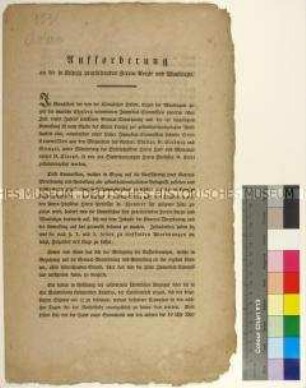 Bekanntmachung des Rates der Stadt Leipzig über die Generalverordnung der Königlichen Hohen Immediat-Kommission zur Bekämpfung der Cholera