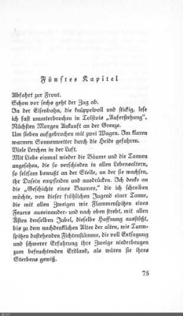 Fünftes Kapitel