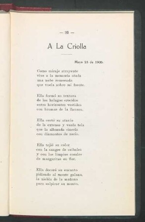 A La Criolla