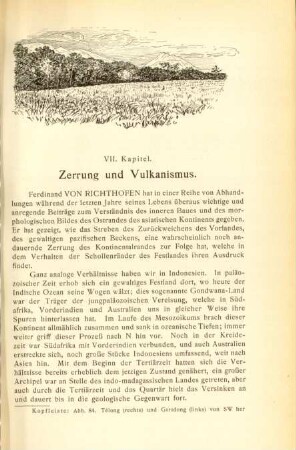 VII. Kapitel. Zerrung und Vulkanismus