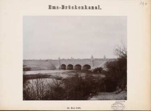 Dortmund-Ems-Kanal Kanalbrücke über die Ems: Ansicht nach der Fertigstellung