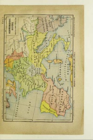 Germanische Reiche um das Jahr 526 n. Chr.