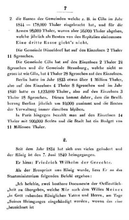 2. [Der letzte Wille des Königs Friedrich Wilhelm III.]
