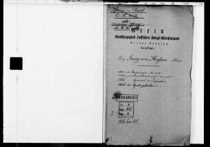 Hessische Militärdienste des Prinzen Georg