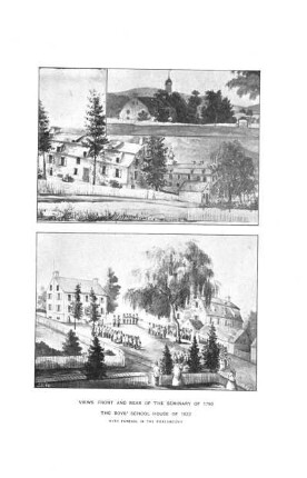 Views Front And Rear Of The Seminary Of 1790 - The Boys' School House Of 1822 With Funehal In The Foreground