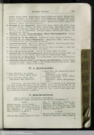 IV. Bezirksvorsteher / Gemeindewaisenrat