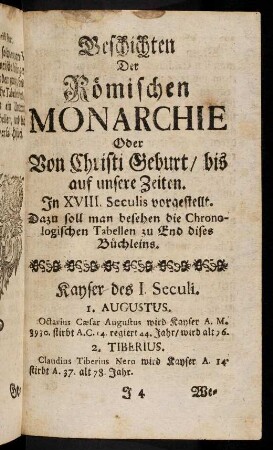 199-461, Geschichten der roemischen Monarchie