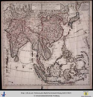 Carte des Indes et de la Chine.