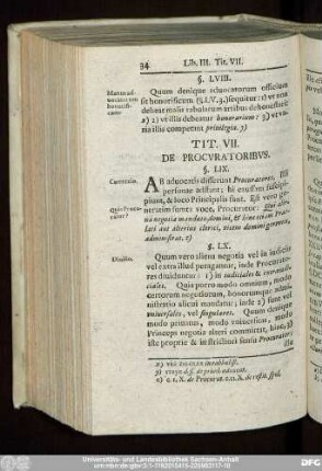 Tit. VII. De Procuratoribus.