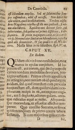 61-74, Caput XV. De Iisdem. - Caput XVII. De Iisdem.