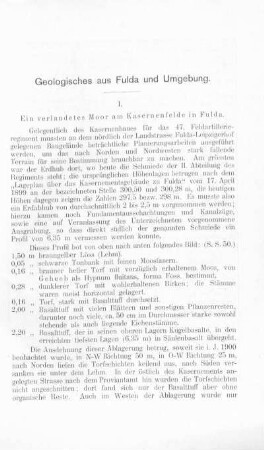 Geologisches aus Fulda und Umgebung.