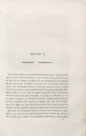 Chapitre VI. Industrie - Commerce