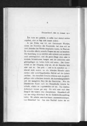 Düsseldorf, den 27. Januar 1911