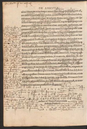 M. T. C. Cato Maior Vel De Senectute ad Titum Pomponium Atticum Praefatio.