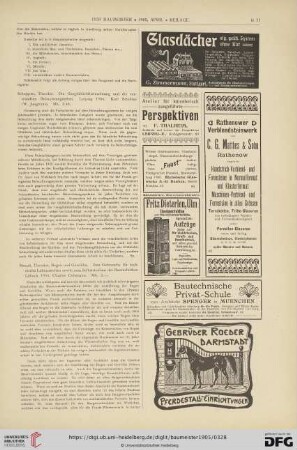 [Rezension von: Theodor Schoppen, Die Gasglühlichtbeleuchtung und die verwandten Beleuchtungsarten.]