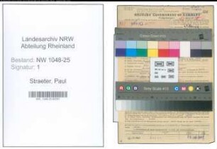 Entnazifizierung Paul Straeter , geb. 17.08.1910 (Verkaufsleiter)