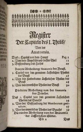 Register Der Capiteln.../