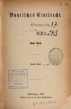 Bayrisches Civilrecht, 2