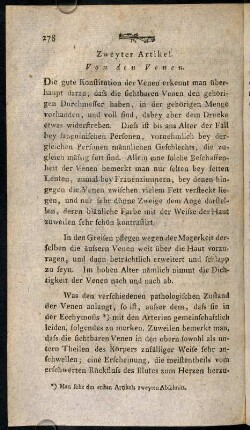 278-283, Zweyter Artikel. Von den Venen.