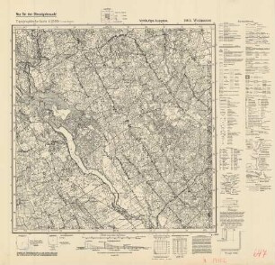 19102 Woinassen, Topographische Karte 1:25000 (4cm - Karte)