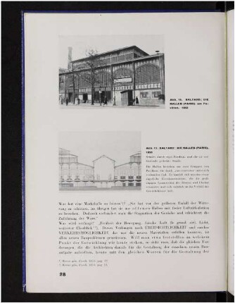 Abb. 16, 17. Die Hallen (Paris). 1853