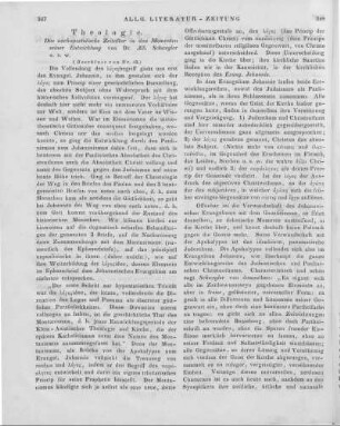 Schwegler, A.: Das nachapostolische Zeitalter in den Hauptmomenten seiner Entwicklung. Bd. 1-2. Tübingen: Fues 1846 (Beschluss von Nr. 43)