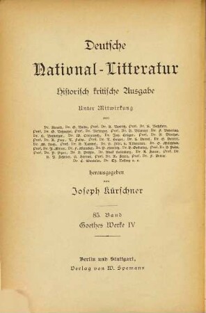 Goethes Werke, 4. Der Westöstliche Divan