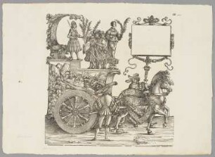 Kapitulation, Blatt 99 aus: Marx Treitzsaurwein, "Kaiser Maximilian I Triumph – le triomphe de l’Empereur Maximilien I en une suite de Cent trent cinq planches gravées en bois d’après les dessins de Hans Burgmair", Wien 1796