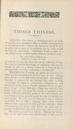 Things Chinese.