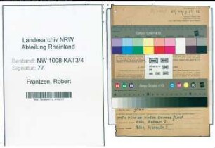 Entnazifizierung Robert Frantzen , geb. 26.11.1902 (Hilfsarbeiter)