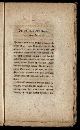 Ein und zwanzigstes Kapitel. - Dreißigstes Kapitel.