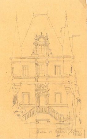 Chateau de Villiers, Somme: Perspektivische Ansicht